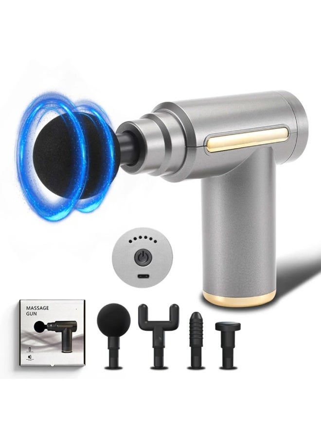 استمتع براحة عضلية فورية مع مسدس المساج الاحترافي – قوة عميقة لتدليك الأنسجة وتحفيز الاستشفاء العضلي، مثالي للرياضيين ومحبي اللياقة البدنية، مزود ببطارية ليثيوم آمنة، وإعدادات متعددة لراحة مثالية في أي وقت وأي مكان - Image 4